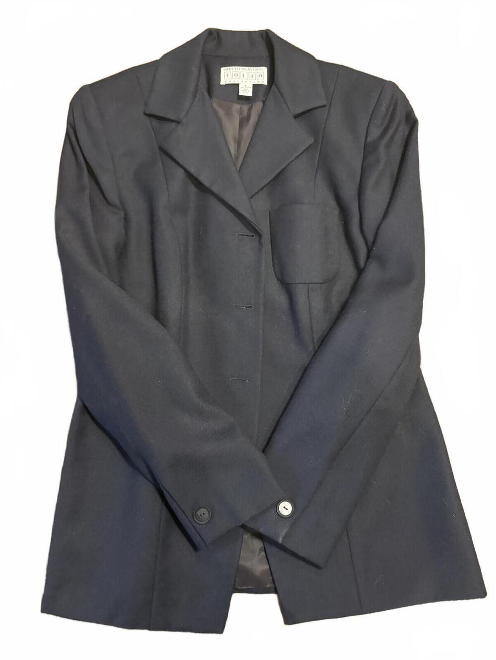 USA made Vintage Saks 5th Ave Tailored blue blazer size 6